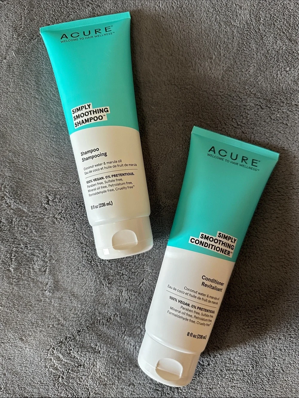 ACURE Simply Smoothing Shampoo & Conditioner Set 8 oz.